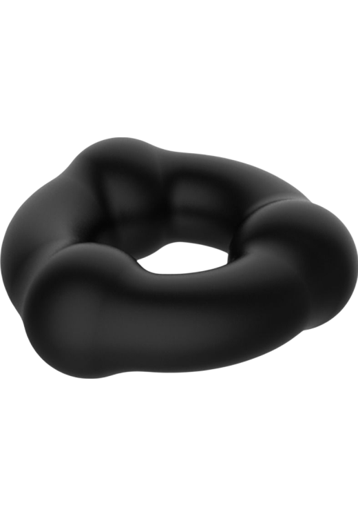 Δαχτυλίδι πέους από σιλικόνη σε μαύρο χρώμα, μήκους 5,4 εκ. και μέγιστης διαμέτρου 1,8 εκ.