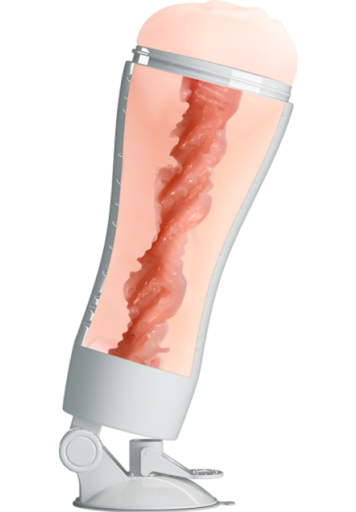 Αυνανιστήρι κόλπου από tpe σε λευκό χρώμα, μήκους 28 εκ. και μέγιστης διαμέτρου 9.3 εκ.