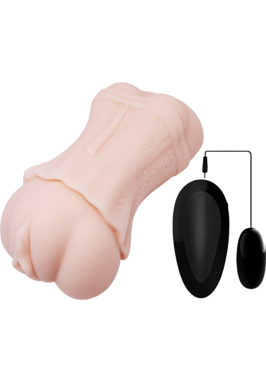 Αυνανιστήρι κόλπου από tpe σε φυσικό χρώμα, μήκους 14.5 εκ. και μέγιστης διαμέτρου 8 εκ.