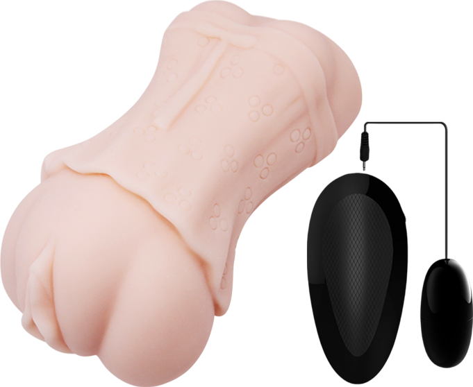 Αυνανιστήρι κόλπου από tpe σε φυσικό χρώμα, μήκους 14.5 εκ. και μέγιστης διαμέτρου 8 εκ.