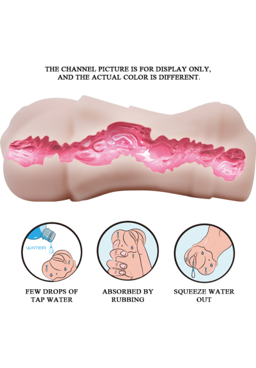 Αυνανιστήρι κόλπου από tpe σε φυσικό χρώμα, μήκους 14.5 εκ. και μέγιστης διαμέτρου 8 εκ.