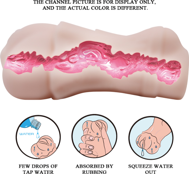 Αυνανιστήρι κόλπου από tpe σε φυσικό χρώμα, μήκους 14.5 εκ. και μέγιστης διαμέτρου 8 εκ.