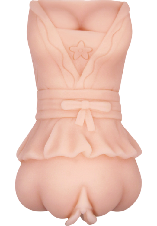 Αυνανιστήρι κόλπου από tpe σε φυσικό χρώμα, μήκους 14 εκ. και μέγιστης διαμέτρου 8.5 εκ.