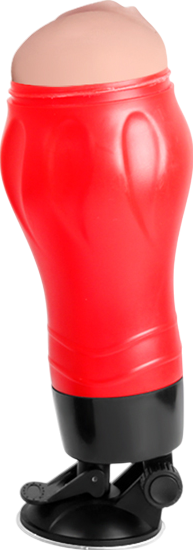 Αυνανιστήρι κόλπου από tpe σε μαύρο - κόκκινο χρώμα, μήκους 28 εκ. και μέγιστης διαμέτρου 9.3 εκ.