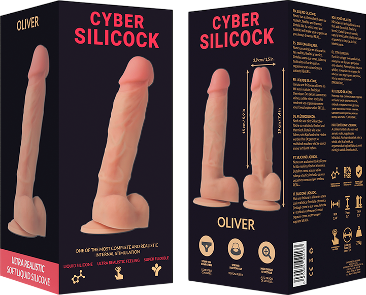 Ομοίωμα πέους από σιλικόνη σε φυσικό χρώμα, μήκους 19 εκ. και μέγιστης διαμέτρου 3,9 εκ.