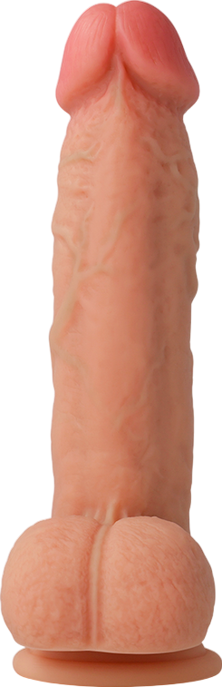 Ομοίωμα πέους από σιλικόνη σε φυσικό χρώμα, μήκους 21 εκ. και μέγιστης διαμέτρου 4,2 εκ.