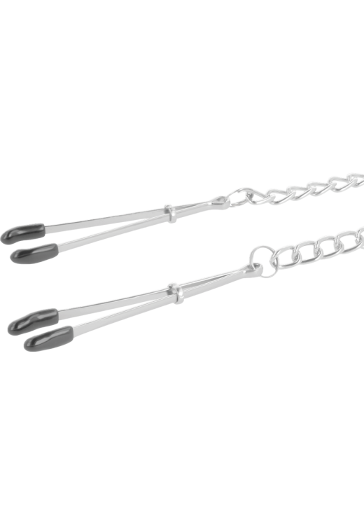 Μεταλλικοί σφιγκτήρες θηλών σε ασημί χρώμα