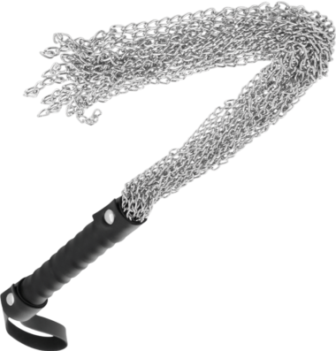 Μεταλλικό μαστίγιο σε μαύρο χρώμα
