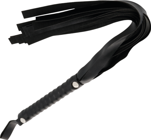 Μαστίγιο σε μαύρο χρώμα, μήκους 51 εκ.