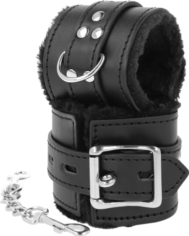 Χειροπέδες από pvc σε μαύρο χρώμα