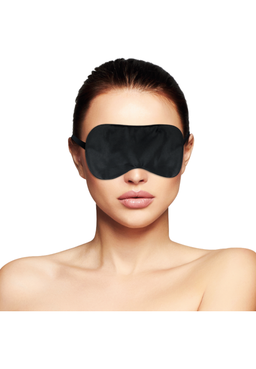 Γυαλιστερή κλειστή μάσκα σε μαύρο χρώμα