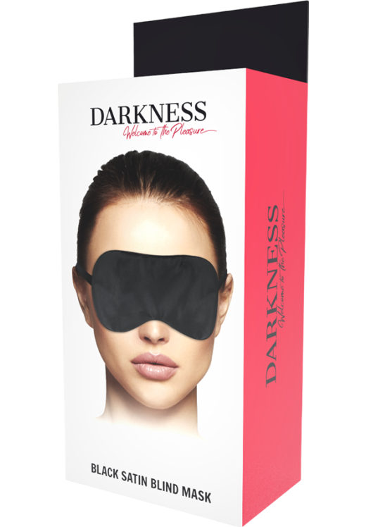 Γυαλιστερή κλειστή μάσκα σε μαύρο χρώμα