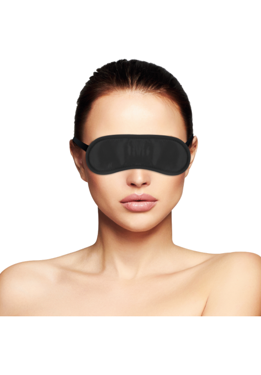 Γυαλιστερή κλειστή μάσκα σε μαύρο χρώμα