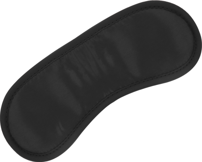 Γυαλιστερή κλειστή μάσκα σε μαύρο χρώμα