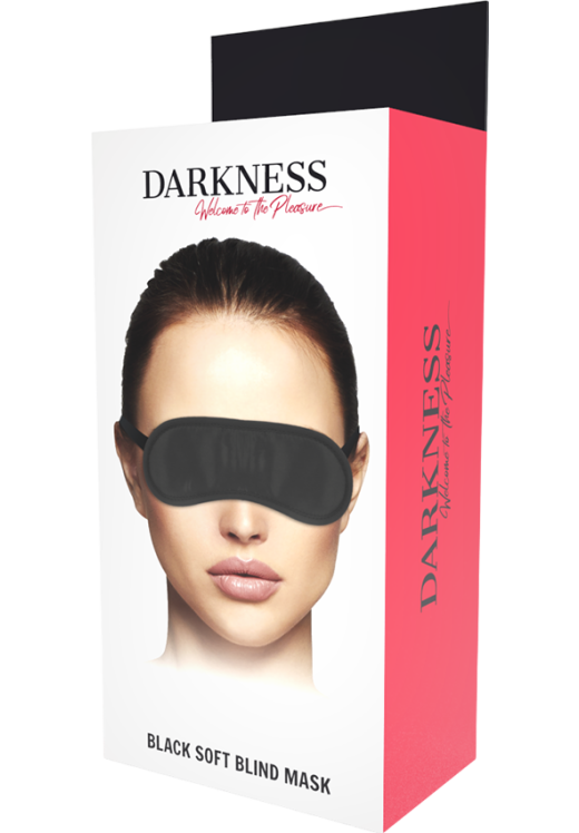 Γυαλιστερή κλειστή μάσκα σε μαύρο χρώμα