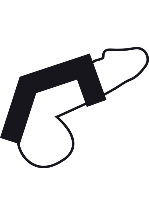 Διπλό δαχτυλίδι πέους από δερματίνη σε μαύρο χρώμα