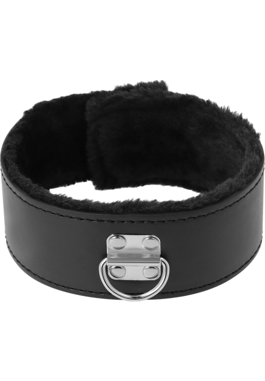 Κολάρο από δερματίνη σε μαύρο χρώμα