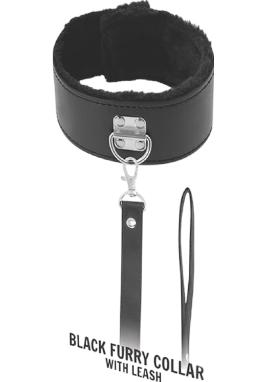 Κολάρο από δερματίνη σε μαύρο χρώμα