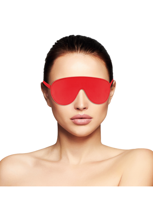 Κλειστή μάσκα από pvc σε κόκκινο χρώμα