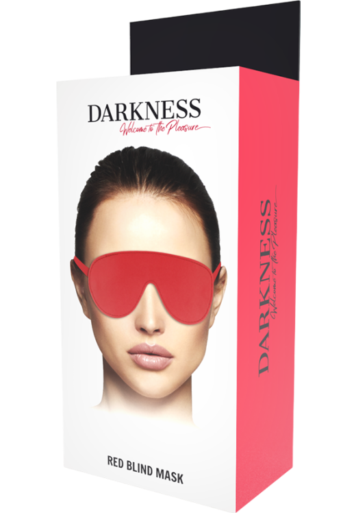 Κλειστή μάσκα από pvc σε κόκκινο χρώμα