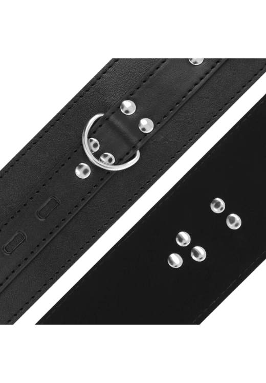 Χειροπέδες από δερματίνη σε μαύρο χρώμα