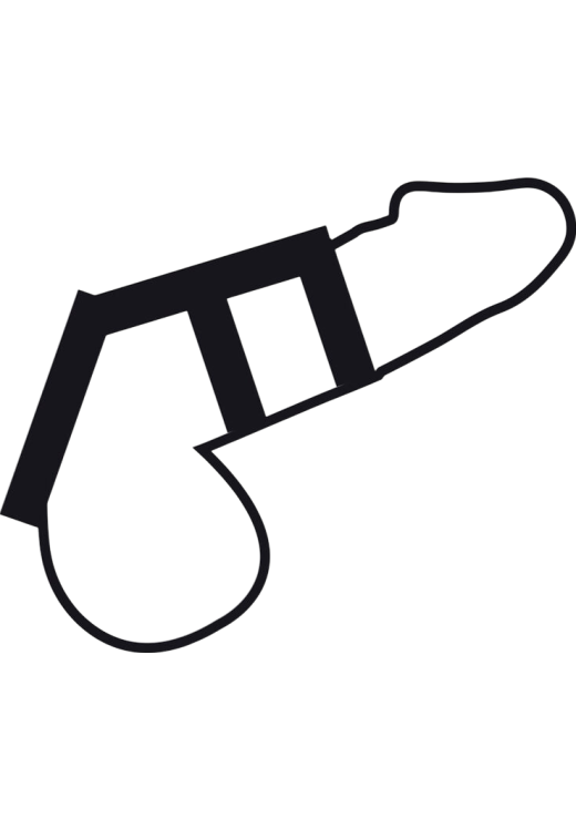 Διπλό δαχτυλίδι πέους από tpe σε μαύρο χρώμα