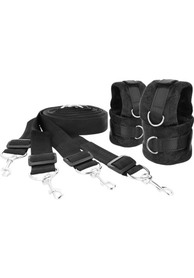 Δεσμά κρεβατιού σε μαύρο χρώμα