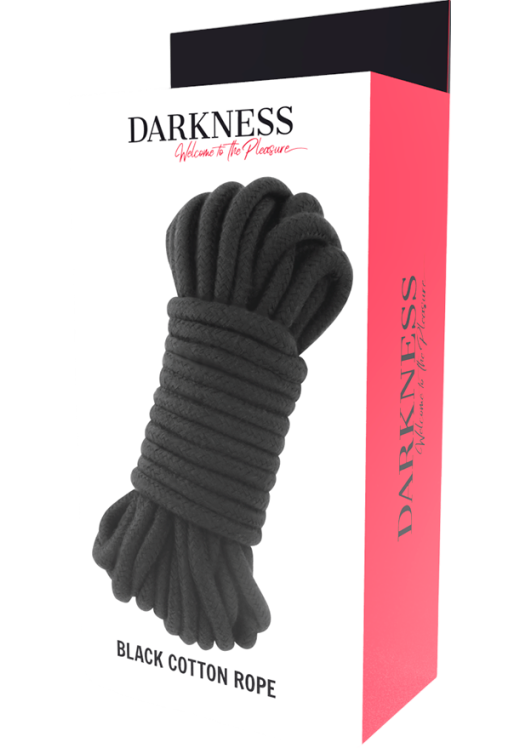 Σχοινί δεσίματος από βαμβάκι σε μαύρο χρώμα