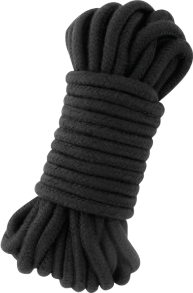 Σχοινί δεσίματος από βαμβάκι σε μαύρο χρώμα