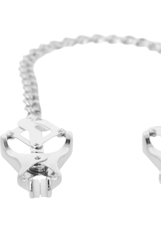 Μεταλλικοί σφιγκτήρες θηλών σε ασημί χρώμα