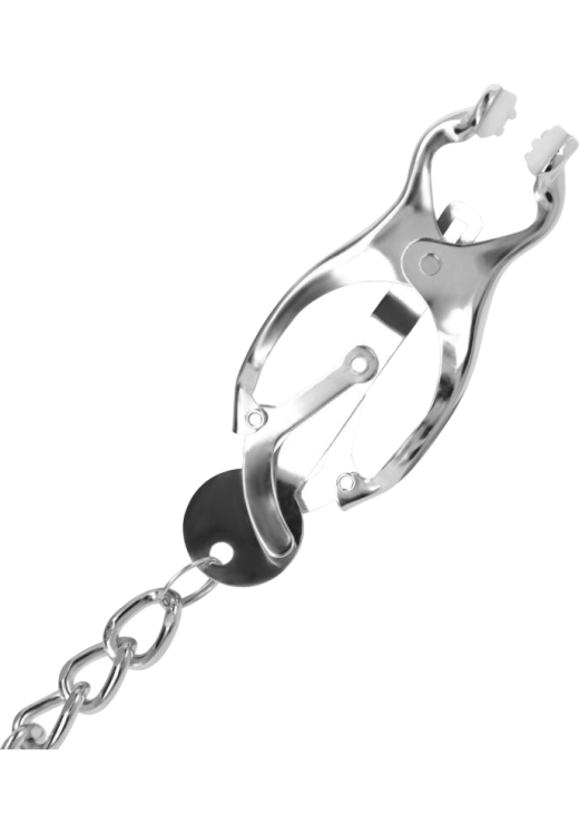 Μεταλλικοί σφιγκτήρες θηλών σε ασημί χρώμα