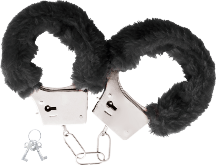 Μεταλλικές χειροπέδες σε μαύρο χρώμα