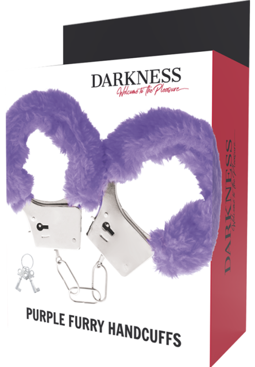 Μεταλλικές χειροπέδες σε μοβ χρώμα