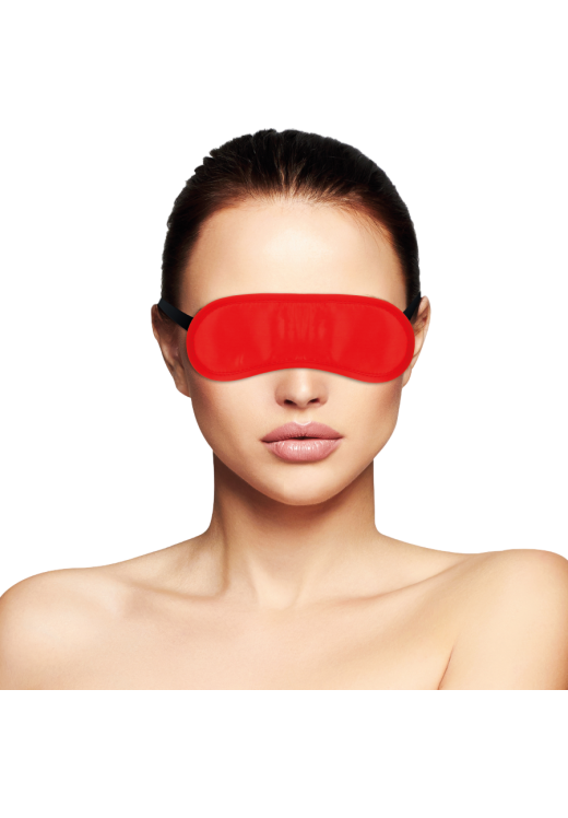 Κλειστή μάσκα από polyester σε κόκκινο χρώμα