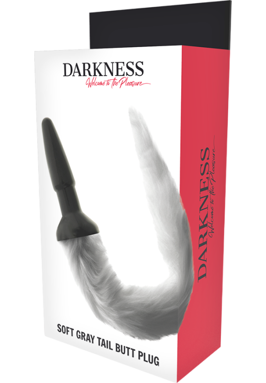 Σφήνα με ουρά από σιλικόνη σε μαύρο χρώμα, μήκους 12 εκ. και μέγιστης διαμέτρου 3 εκ.