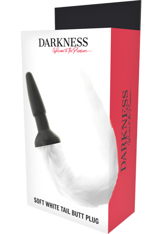 Σφήνα με ουρά από σιλικόνη σε μαύρο χρώμα, μήκους 12 εκ. και μέγιστης διαμέτρου 3 εκ.