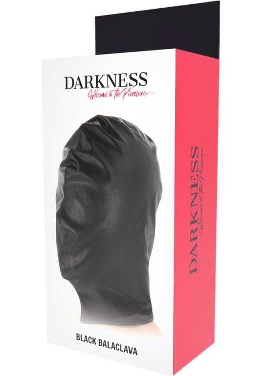 Γυαλιστερή κουκούλα σε μαύρο χρώμα