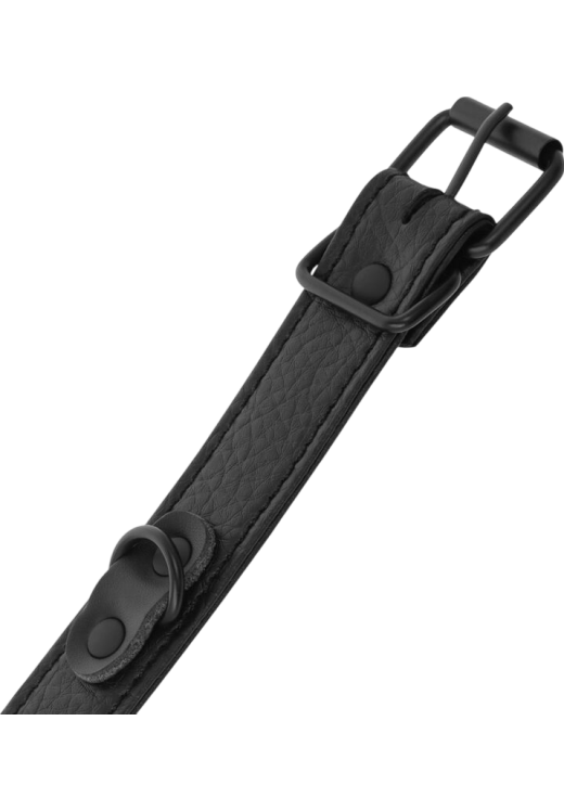 Χειροπέδες από δερματίνη σε μαύρο χρώμα