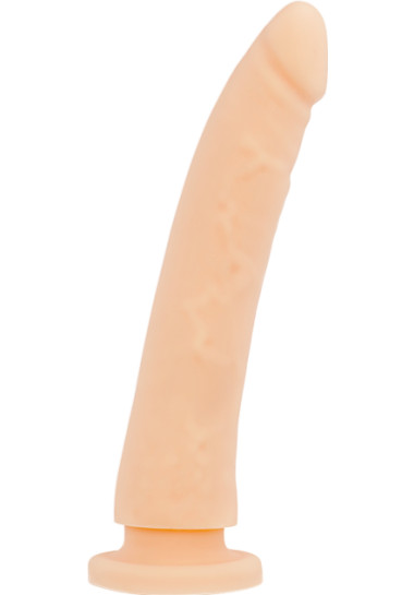 Delta Club Toys Dong Silicone 17 cm Ομοίωμα πέους από σιλικόνη σε φυσικό χρώμα, μήκους 17 εκ. και μέγιστης διαμέτρου 3 εκ.