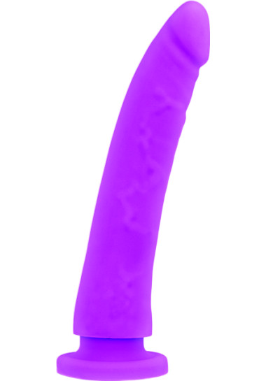 Delta Club Toys Dong Silicone 17 cm Ομοίωμα πέους από σιλικόνη σε μοβ χρώμα, μήκους 17 εκ. και μέγιστης διαμέτρου 3 εκ.