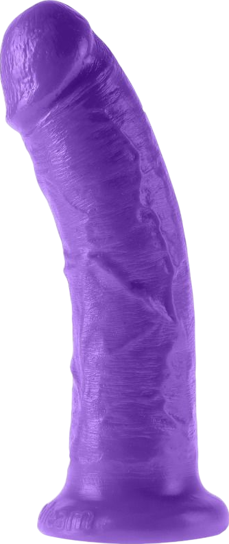 Ομοίωμα πέους από pvc σε μοβ χρώμα, μήκους 21,6 εκ. και μέγιστης διαμέτρου 4,8 εκ.