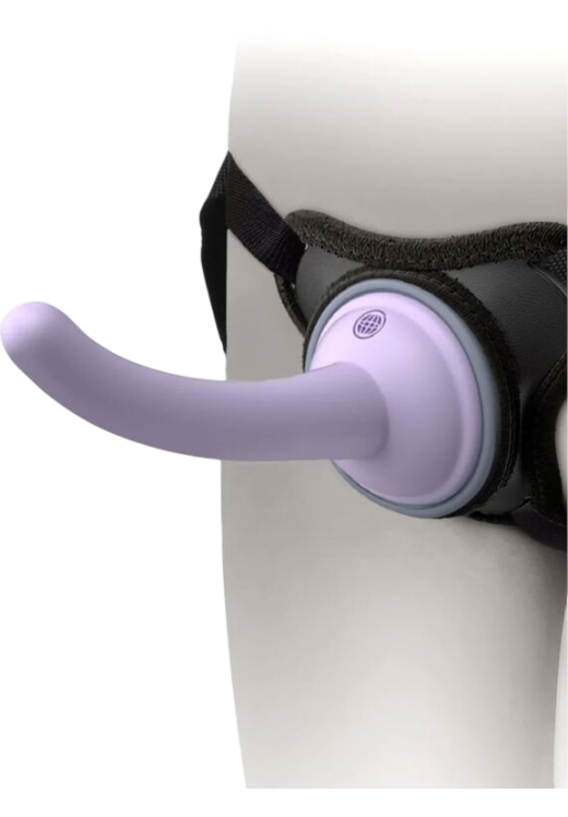 Ζώνη στραπόν από σιλικόνη σε μοβ χρώμα, μήκους 14,6 εκ. και μέγιστης διαμέτρου 3 εκ.