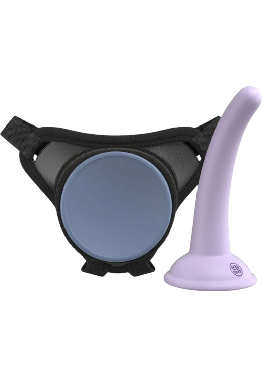 Ζώνη στραπόν από σιλικόνη σε μοβ χρώμα, μήκους 14,6 εκ. και μέγιστης διαμέτρου 3 εκ.