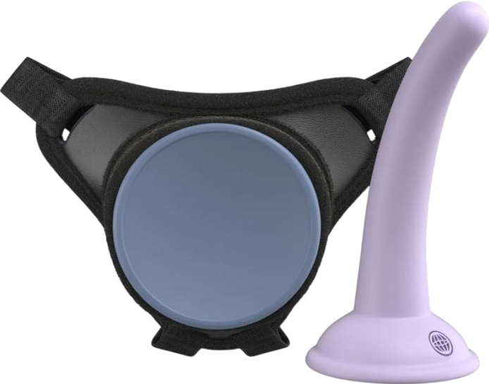 Ζώνη στραπόν από σιλικόνη σε μοβ χρώμα, μήκους 14,6 εκ. και μέγιστης διαμέτρου 3 εκ.