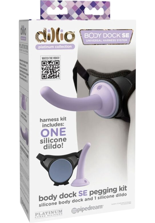 Ζώνη στραπόν από σιλικόνη σε μοβ χρώμα, μήκους 14,6 εκ. και μέγιστης διαμέτρου 3 εκ.