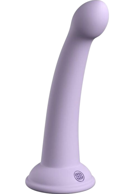 Κλασσικό dildo από σιλικόνη σε μοβ χρώμα, μήκους 15,2 εκ.