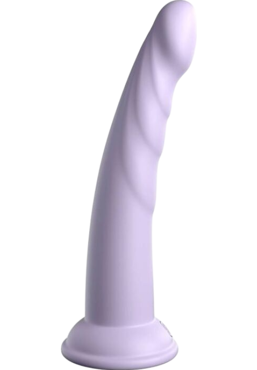 Ομοίωμα πέους από σιλικόνη σε μοβ χρώμα, μήκους 17,7 εκ.