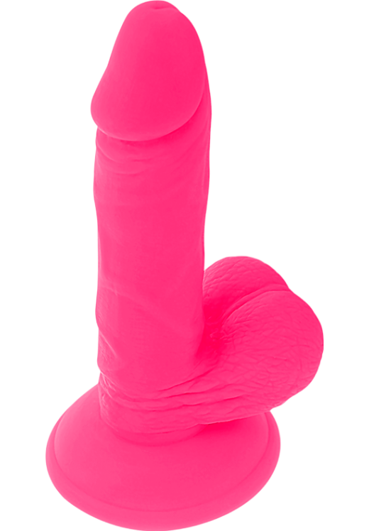 Ρεαλιστικός δονητής από tpe σε ροζ χρώμα, μήκους 17 εκ. και μέγιστης διαμέτρου 3,3 εκ. με ενσύρματο κοντρόλ