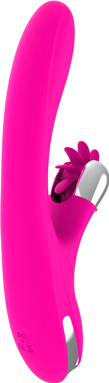 Rabbit δονητής από σιλικόνη σε φούξια χρώμα, μήκους 24 εκ. και μέγιστης διαμέτρου 3,5 εκ.