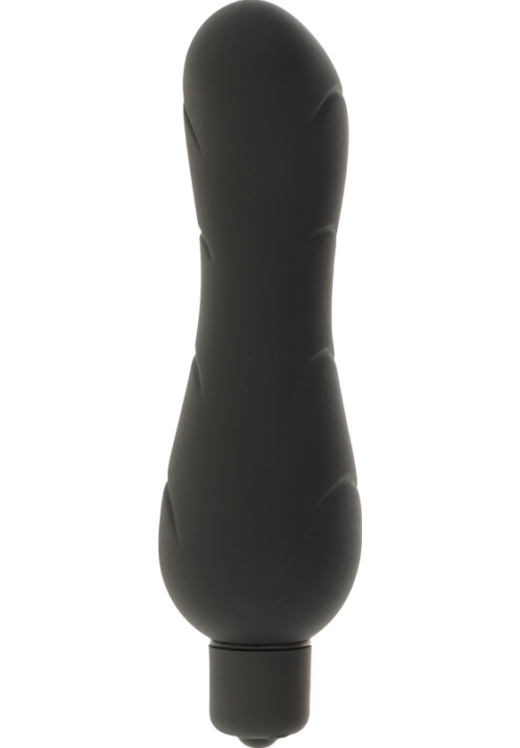 Δονητής σημείου g από σιλικόνη σε μαύρο χρώμα, μήκους 12,2 εκ. και μέγιστης διαμέτρου 4 εκ.